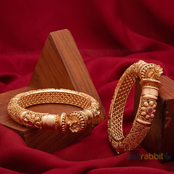 Sellrabbit Gold Plated Openable Kada. SKU-AB-10005