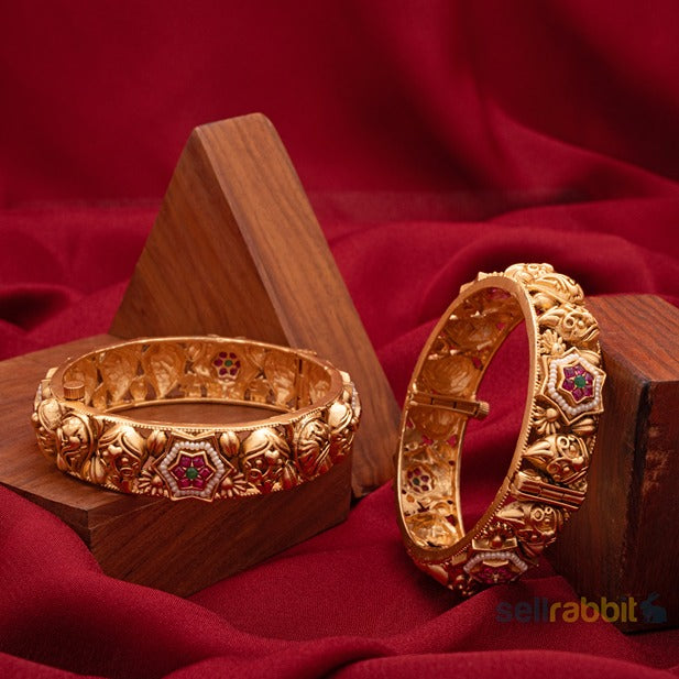 Sellrabbit Gold Plated Openable Kada. SKU-AB-10009