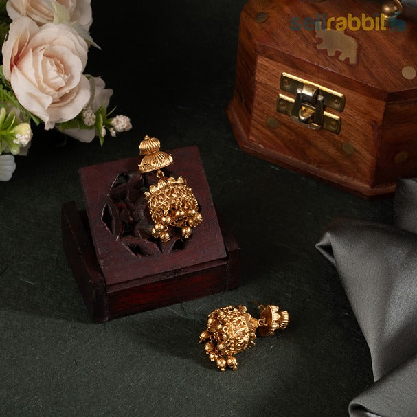 Sellrabbit Gold Temple Pendant Set. SKU-AB-10012