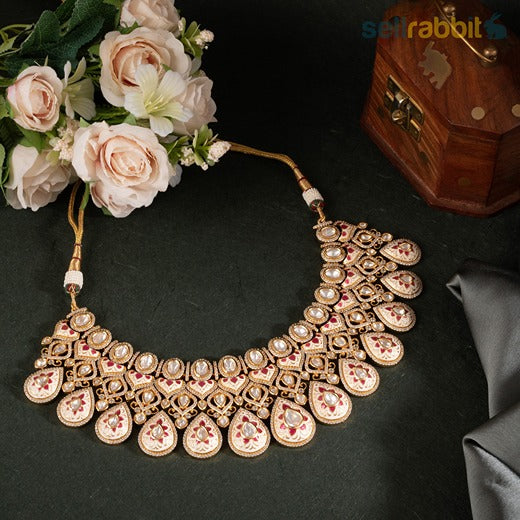 Sellrabbit Kundan Meena Set. SKU-KS-10020