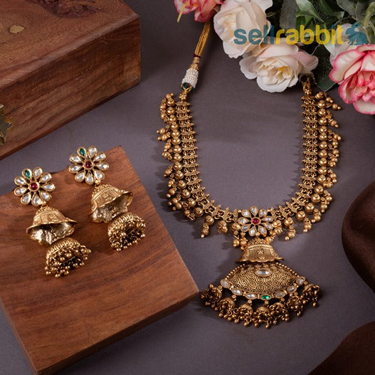 Sellrabbit Gold plated Necklace Set. SKU-KS-10041
