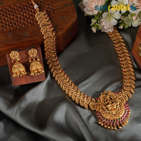 Sellrabbit Gold Plated Temple Necklace Set. SKU-AB-10068