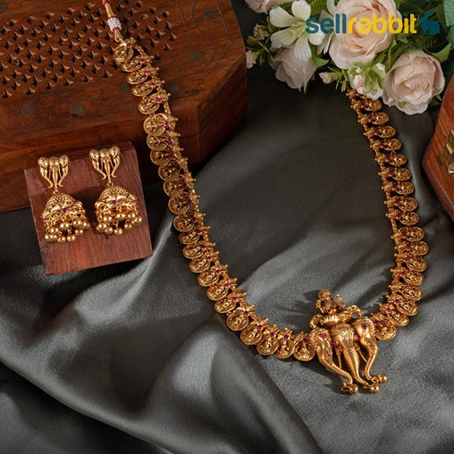 Sellrabbit Gold Plated Temple Necklace Set. SKU-AB-10069