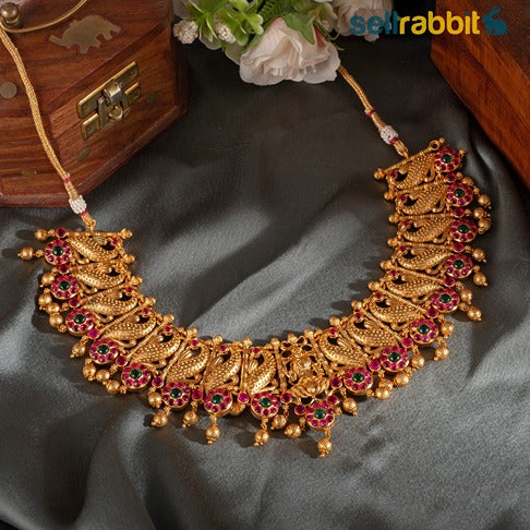 Sellrabbit Gold Plated Temple Necklace Set. SKU-AB-10078