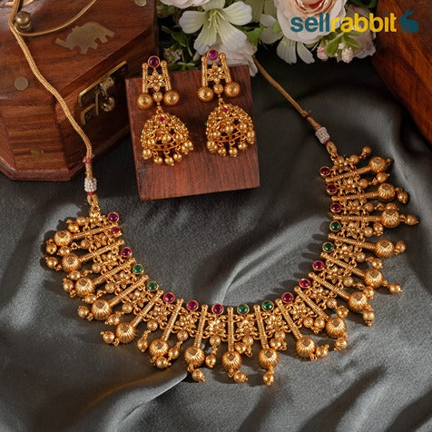 Sellrabbit Gold Plated Necklace Set. SKU-AB-10079