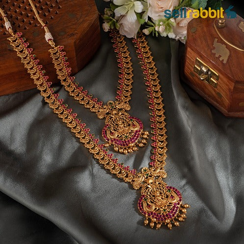 Sellrabbit Gold Plated Temple Necklace Set. SKU-AB-10080