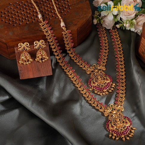 Sellrabbit Gold Plated Temple Necklace Set. SKU-AB-10080
