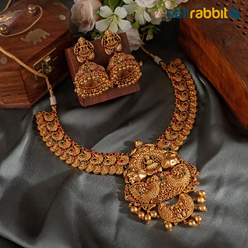 Sellrabbit Gold Plated Temple Necklace Set. SKU-AB-10081