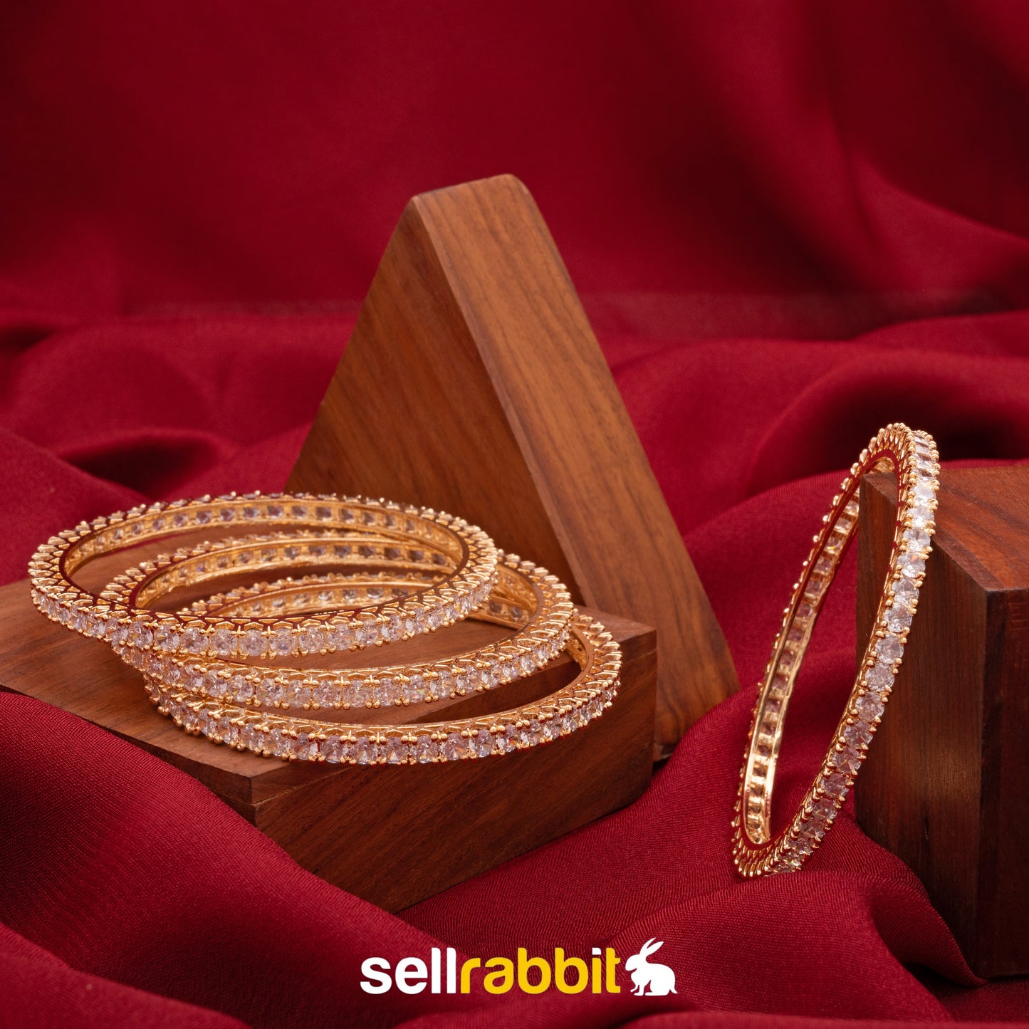 Sellrabbit American Diamond Bangles. SKU-AB-7039