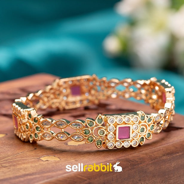 Sellrabbit AD Ruby Bangles/Kada. SKU-AB-8179