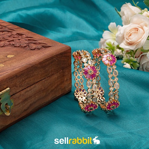 Sellrabbit AD Ruby Kada/Bangles. SKU-AB-8180