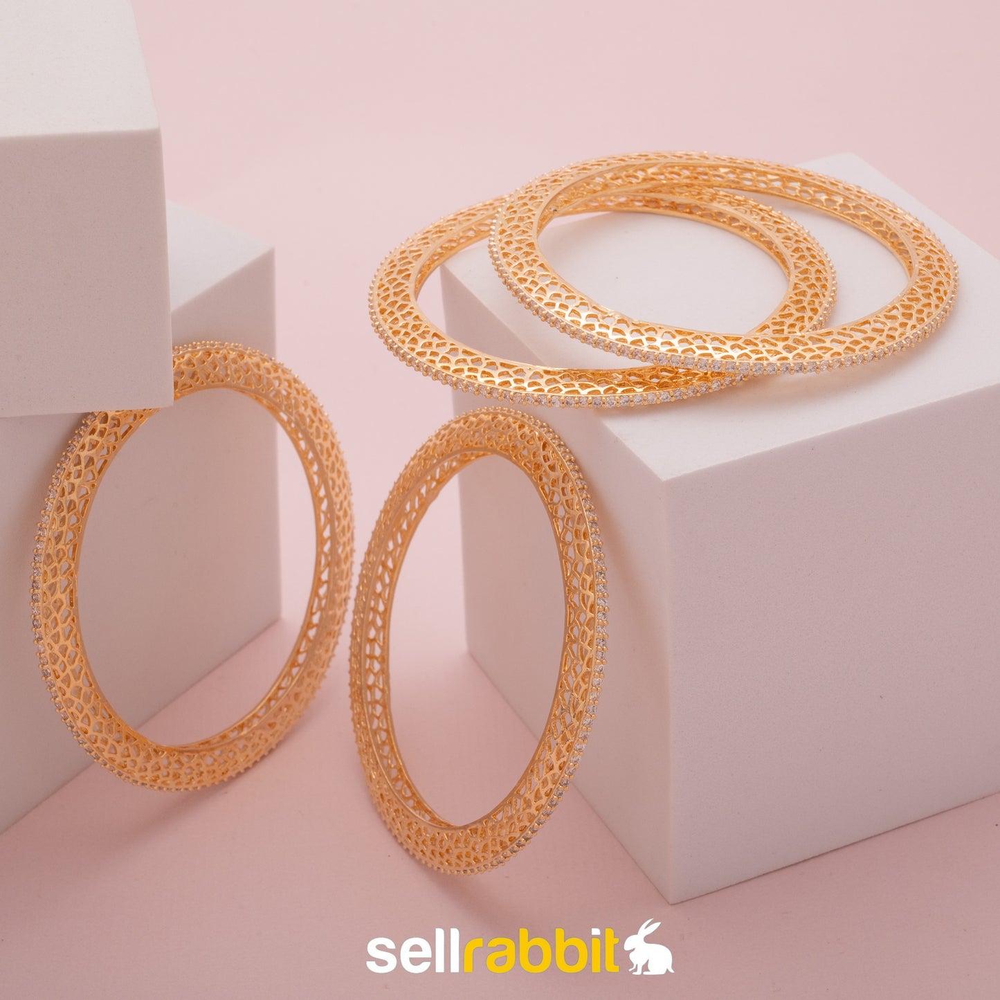 Sellrabbit American Diamond Bangles. SKU-AB-8240