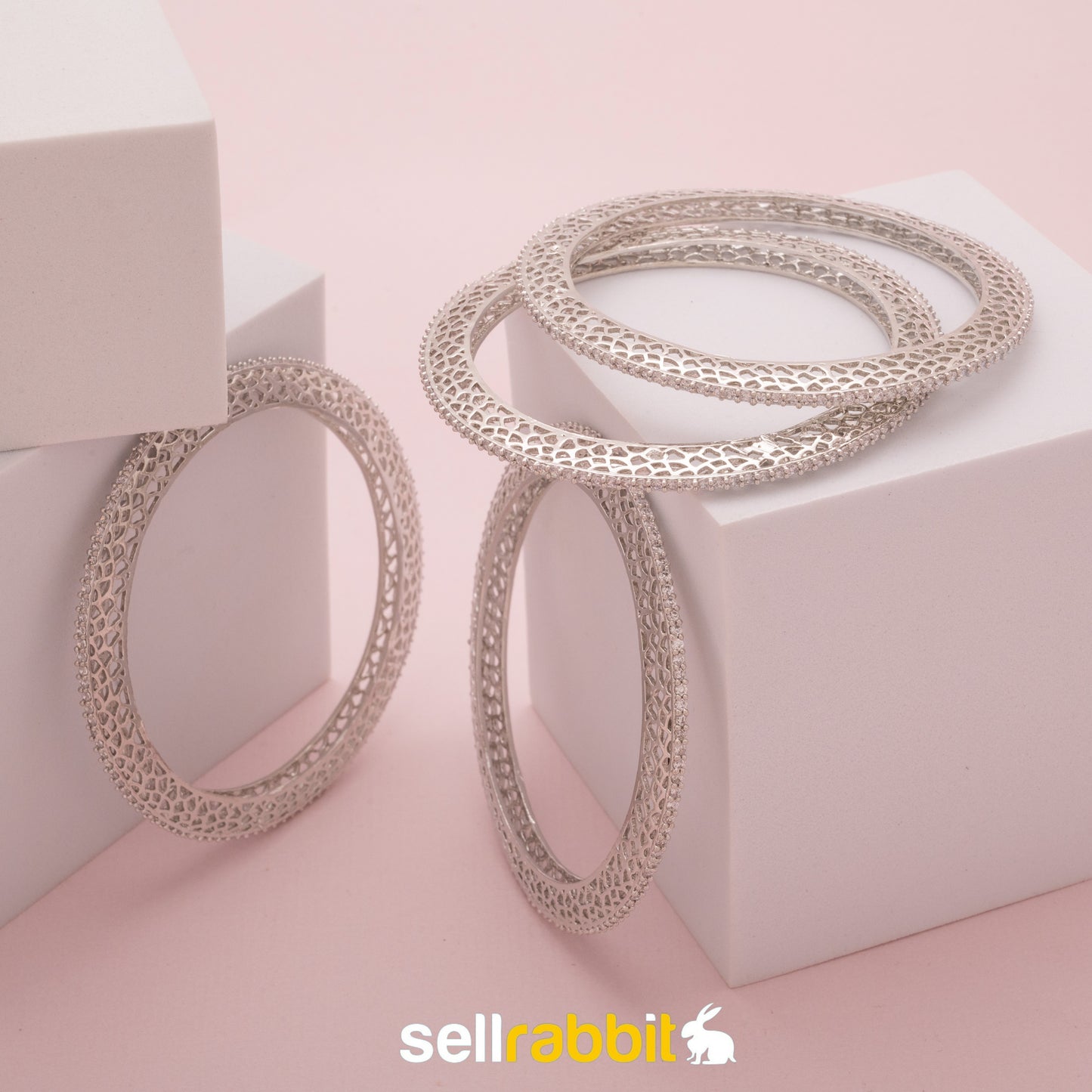 Sellrabbit American Diamond Bangles. SKU-AB-8240