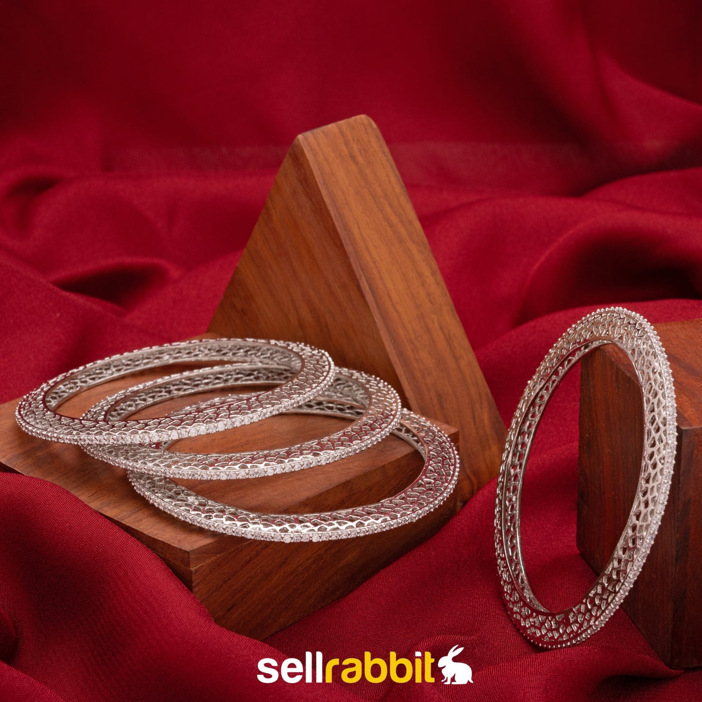 Sellrabbit American Diamond Bangles. SKU-AB-8240