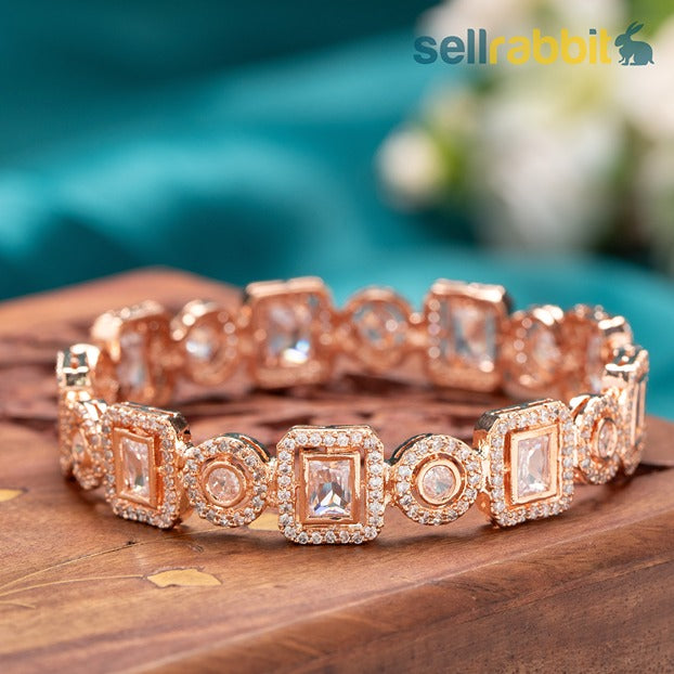 Sellrabbit CZ Bangles/Kada/Bracelet. SKU-AB-8335