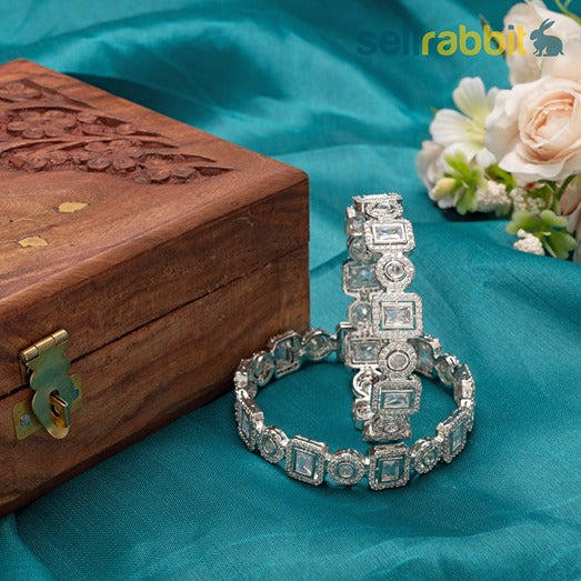 Sellrabbit CZ Bangles/Kada/Bracelet. SKU-AB-8335