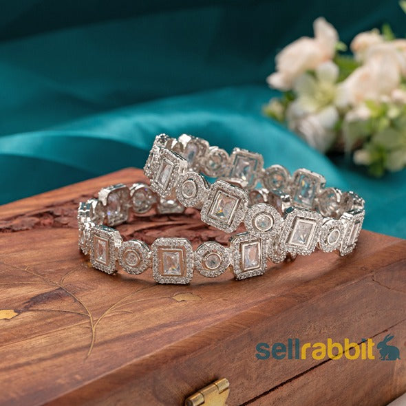 Sellrabbit CZ Bangles/Kada/Bracelet. SKU-AB-8335