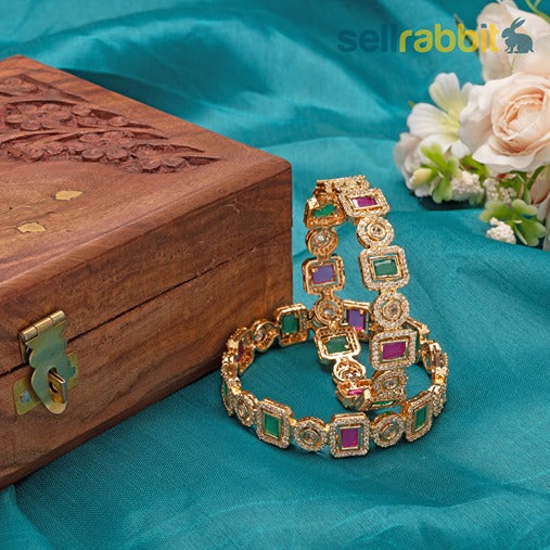 Sellrabbit CZ Bangles/Kada/Bracelet. SKU-AB-8335