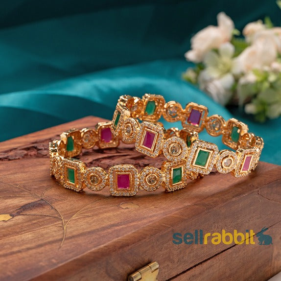 Sellrabbit CZ Bangles/Kada/Bracelet. SKU-AB-8335