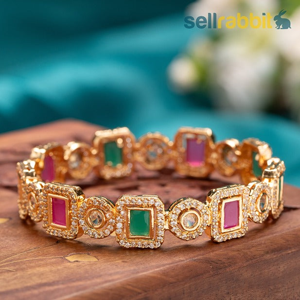 Sellrabbit CZ Bangles/Kada/Bracelet. SKU-AB-8335