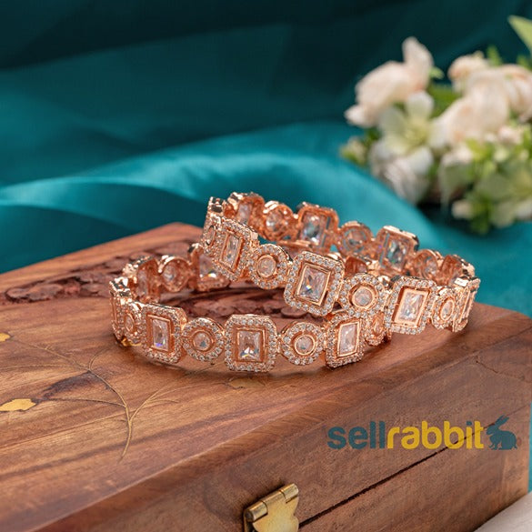 Sellrabbit CZ Bangles/Kada/Bracelet. SKU-AB-8335