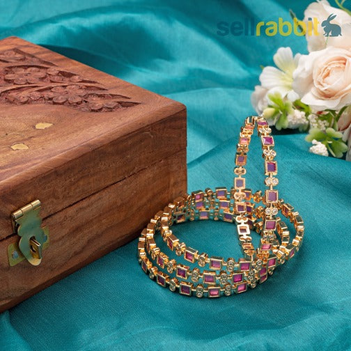 Sellrabbit AD Ruby Bangles. SKU-AB-8379