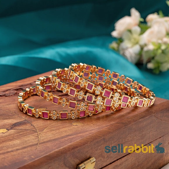 Sellrabbit AD Ruby Bangles. SKU-AB-8379