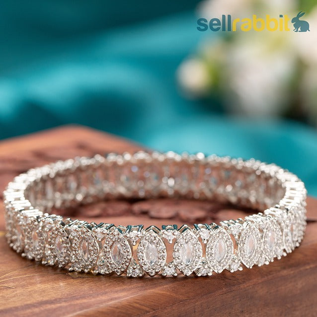 Sellrabbit AD Leaf Shape Bangles. SKU-AB-8405