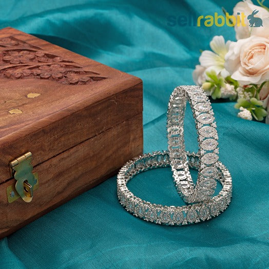 Sellrabbit AD Leaf Shape Bangles. SKU-AB-8405