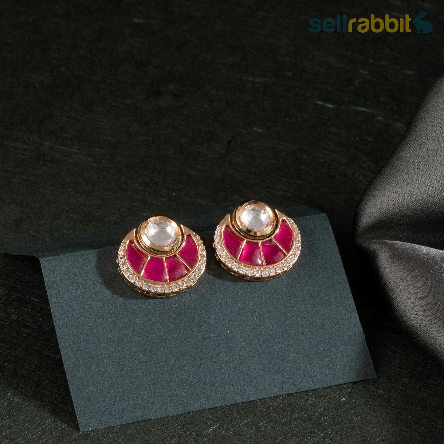 Two Layered Ruby Pendant Set. SKU-KS-10018